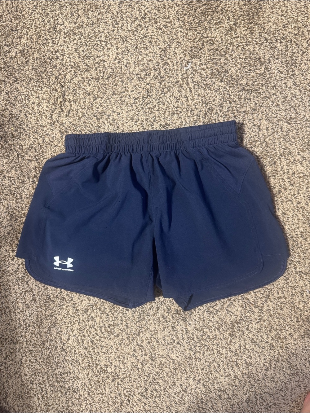 Under Armour Navy Blue Women's Athletic Shorts